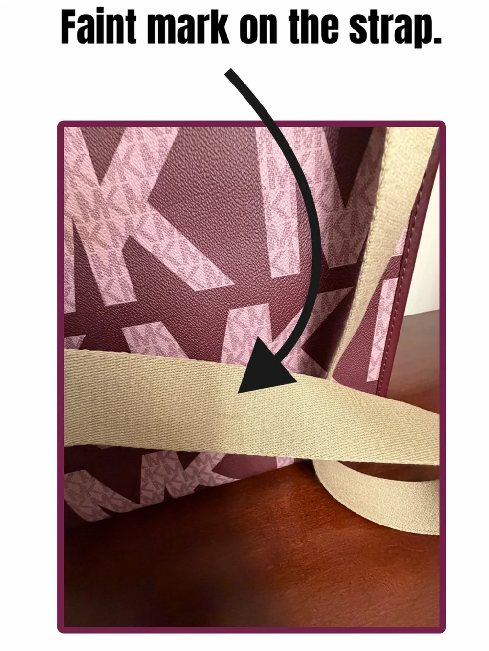 Michael Kors Royal Pink & plum Coated Canvas Leather Maple North South Tote - Picture 10 of 10